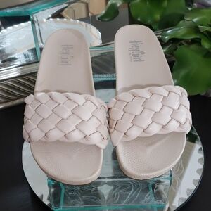 Corkys Blush Braided Slide Sandals